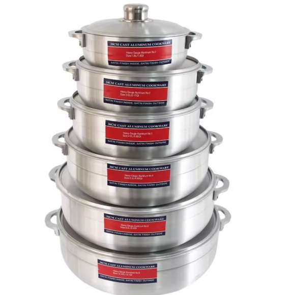 Aluminum Cookware Set - Silver - Picture 2 of 7